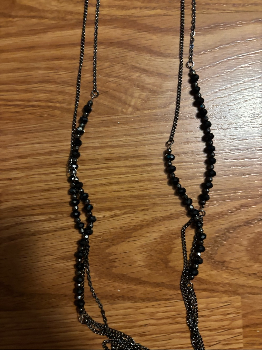 paparazzi Black Faceted Beaded Layered Necklace